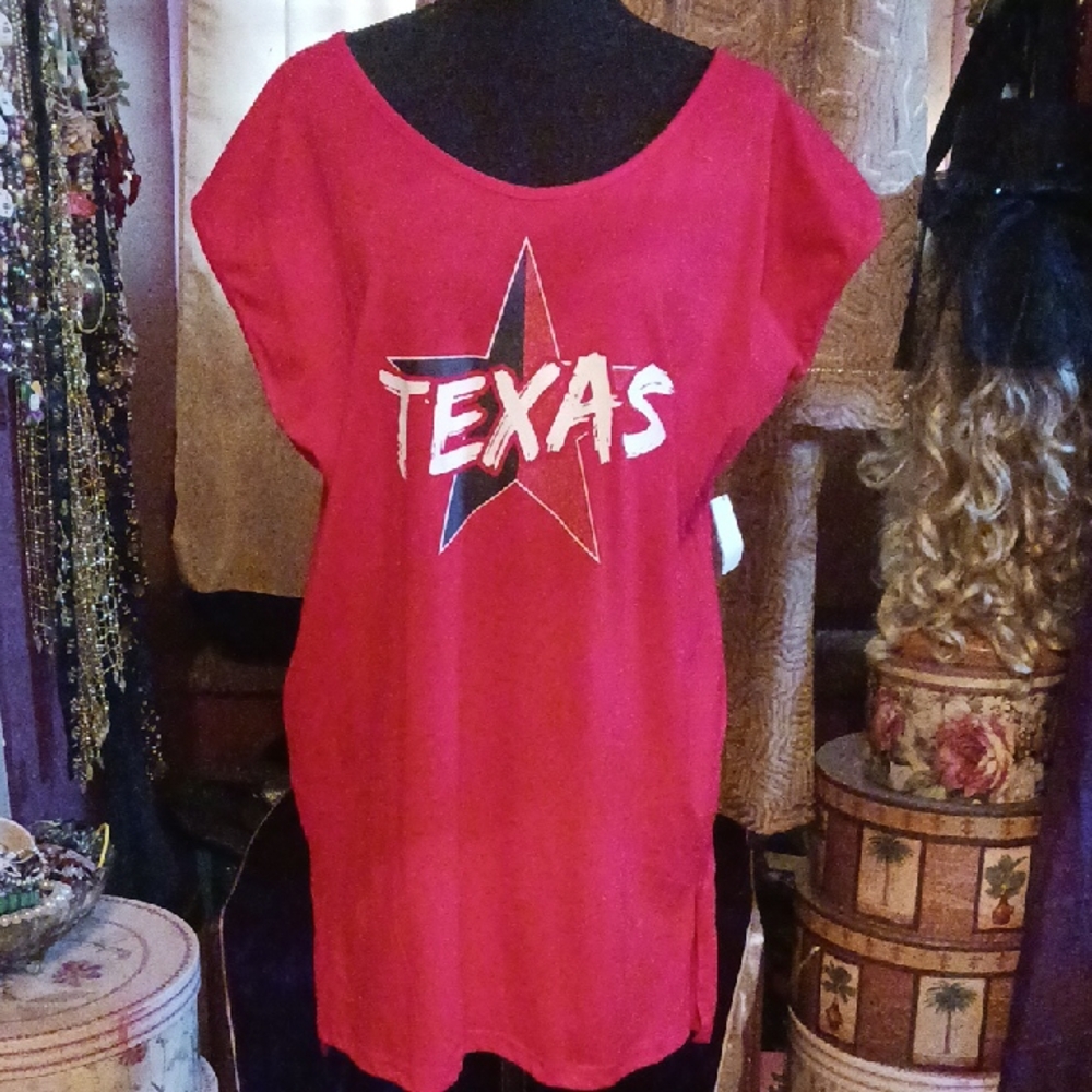 Creative Apparel Concepts Texas  Top/Dress/Cover-Up XL NWT